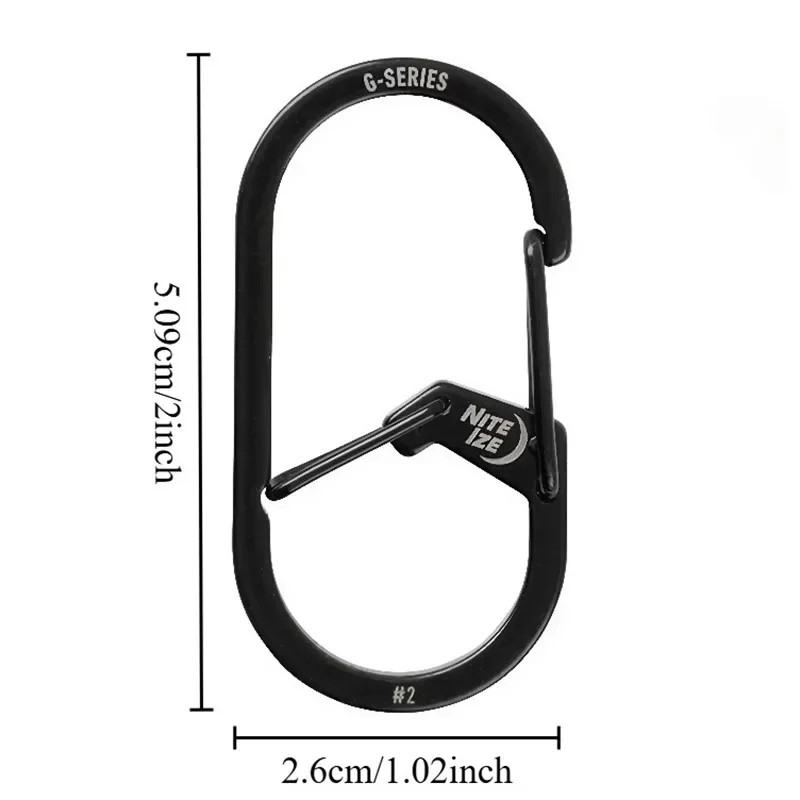 Stainless Steel Quick Link Lock Ring Hook Outdoor Multi-function Water Bottle Quick Buckle Snap Shackle Chain Buckle for Key