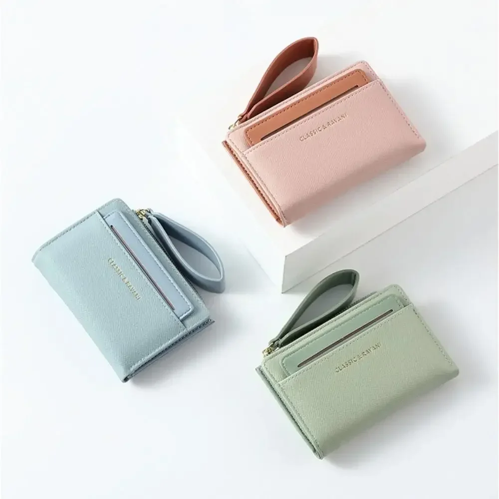 جديد المحمولة المرأة المحفظة بو الجلود متعددة الأغراض محفظة نسائية للعملات المعدنية سستة تخزين بلون حامل بطاقة محفظة للعملة المعدنية