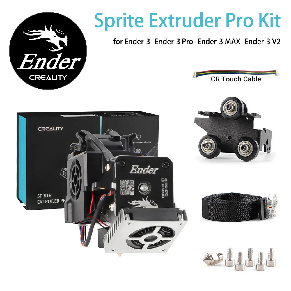 

CREALITY Sprite Extruder Pro Kit 300℃ High Temperature Printing 3:5:1 Gear Ratio Direct Drive Extrude for Ender-3 Series Printer