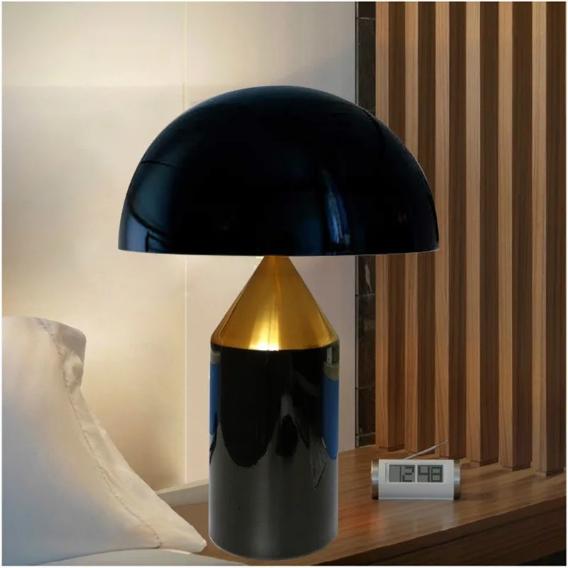 OUFULA Modern Desk Lamp Creative Design Mushroom Bedside Indoor LED Table Light For Home