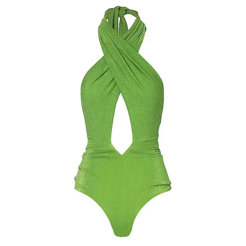 Maiô feminino luxuoso de uma peça, roupas de férias de verão, roupa de praia, maiô, conjuntos de biquíni, nova tendência