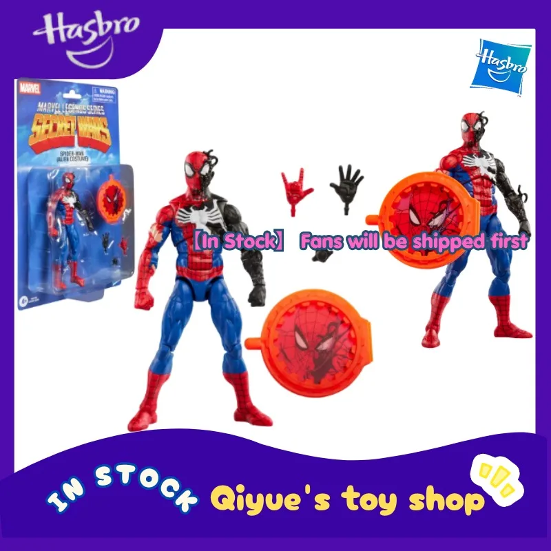 【in-stock】hasbro-marvel-legends-classic-spider-man-venom-new-hanging-card-6-inch-movable-robot-doll-model-toy-collection-gift