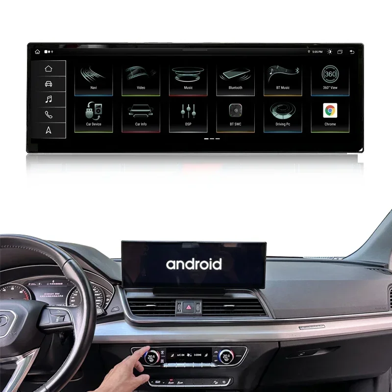 

14,9-дюймовый автомобильный мультимедийный плеер на базе Android с радио GPS-навигацией Carplay для Q5