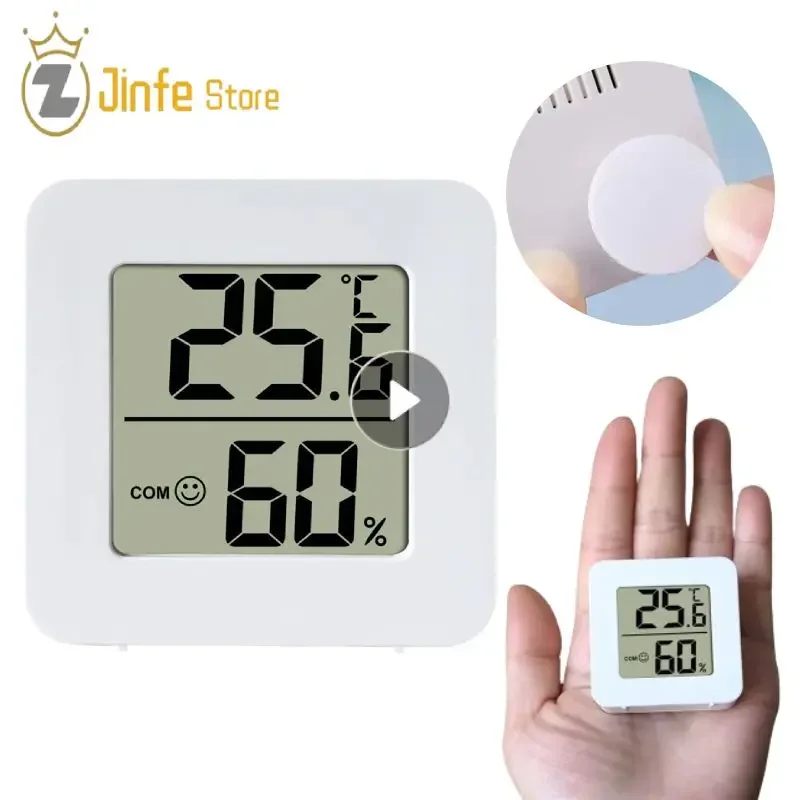 1pc Mini Digital Thermometer Hygrometer Indoor Room Temperature Humidity Meters Sensors Gauge Weather Station Meter With Battery