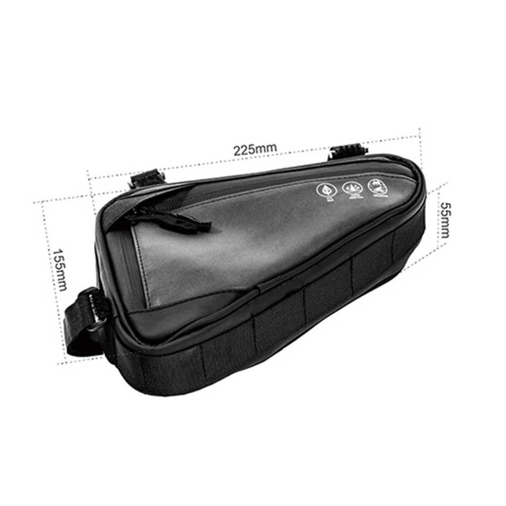 

Cycling Front Tube Bag Lightweight Large Capacity Cellphone Sunglasses Gloves Purse Triangle Bag Mountain Bike Road Pouch