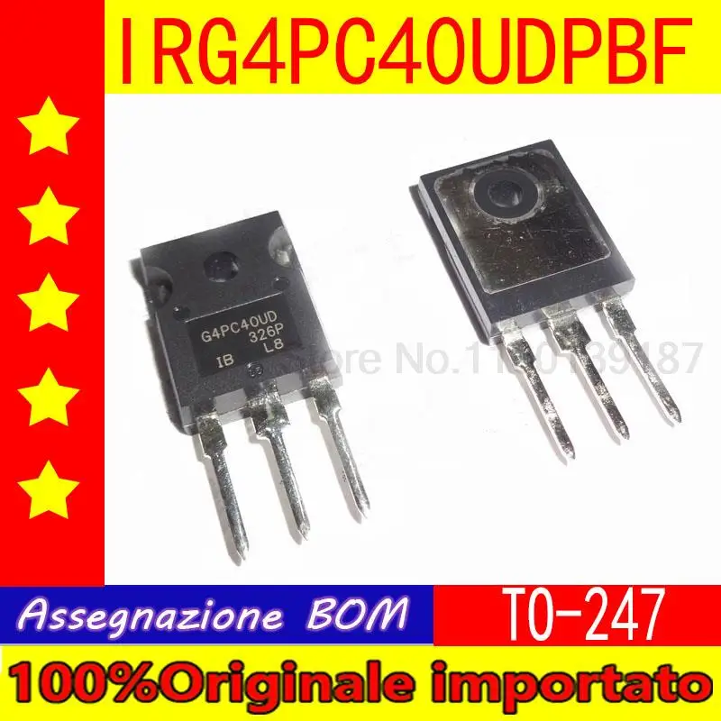 

1pcs/lot IRG4PC40UDPBF IRG4PC40UD G4PC40UD IRG4PC40UPBF IRG4PC40U G4PC40U TO-247 IGBT 20A 600V