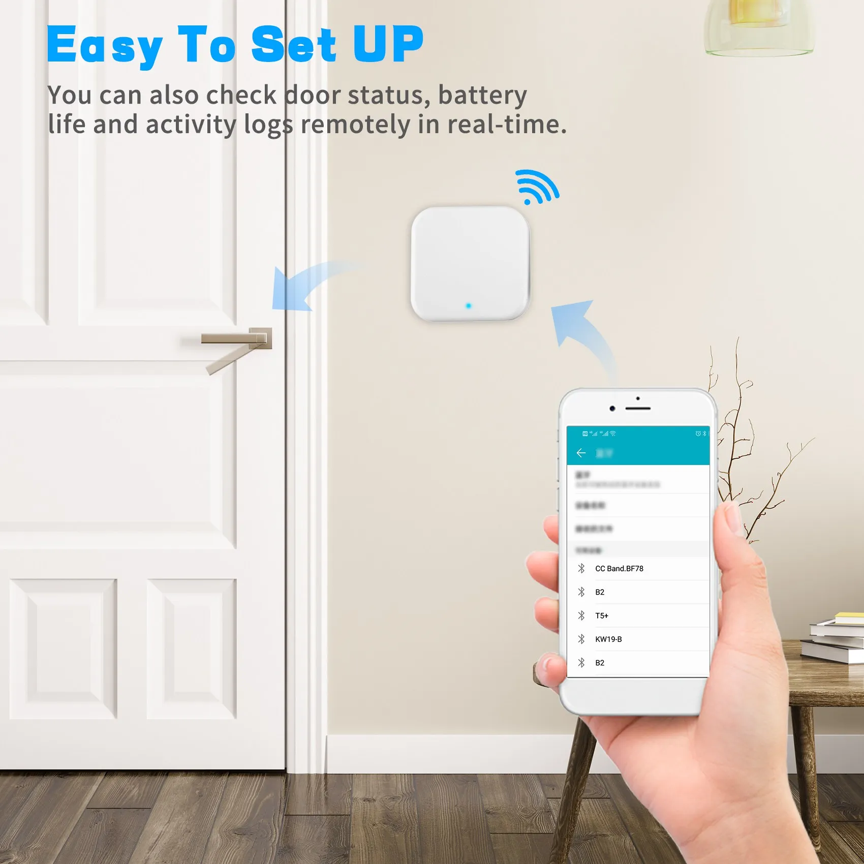 

B68C Bluetooth Wi-Fi шлюз отпечаток пальца пароль умный электронный дверной замок домашний мост Ttlock приложение управление шлюзом-концентратор