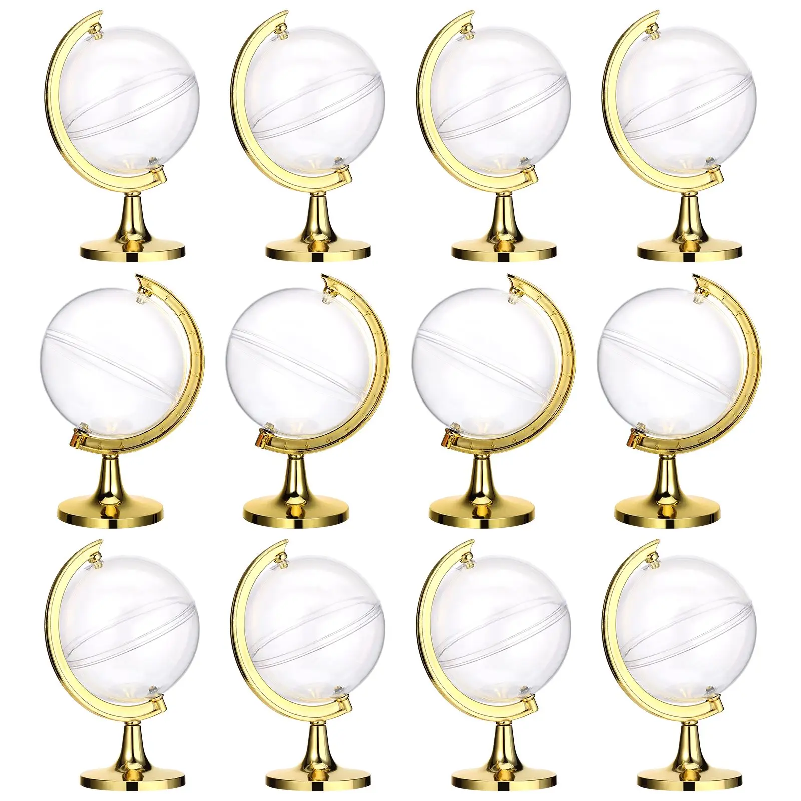 12pcs Candy Boxes Creative Round Earth Globe Plastic Candy Container Children's Day Gift Box Wedding Christmas party deco Supply - Image 2