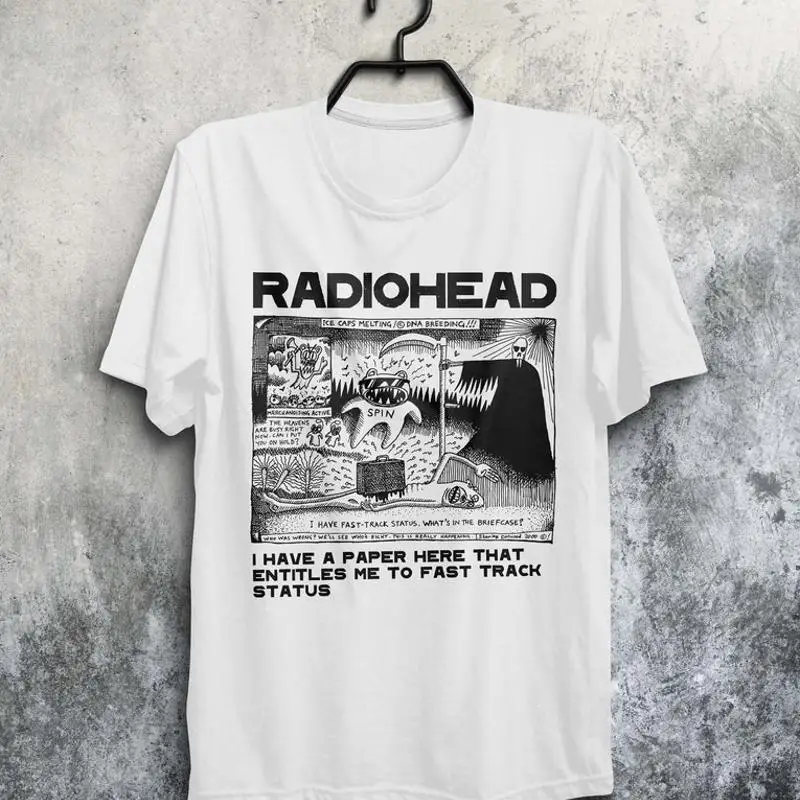 Radiohead Band Paper Heart T-Shirt