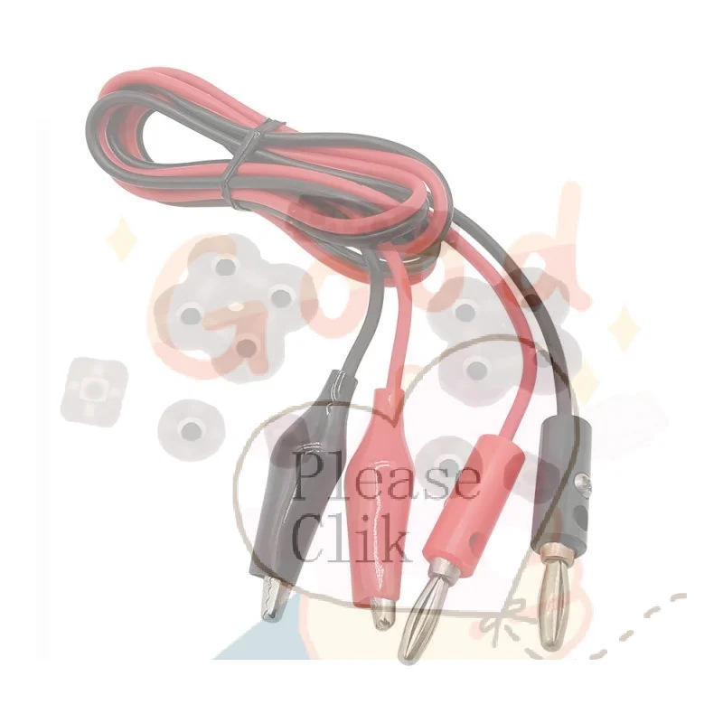 【HG】1/5/10Pcs 4mm Banana Plug To Crocodile Cable Alligator Jumper Wire Test Leads 5A 1 Meter Double Red And Black Clips