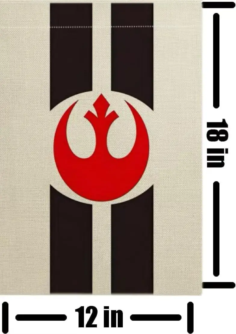 Rebel Alliance Garden Flag Double Sided Flax Nationality Flags Garden Theme Decorative Outdoor Yard Decorative Flags Banner( GGL
