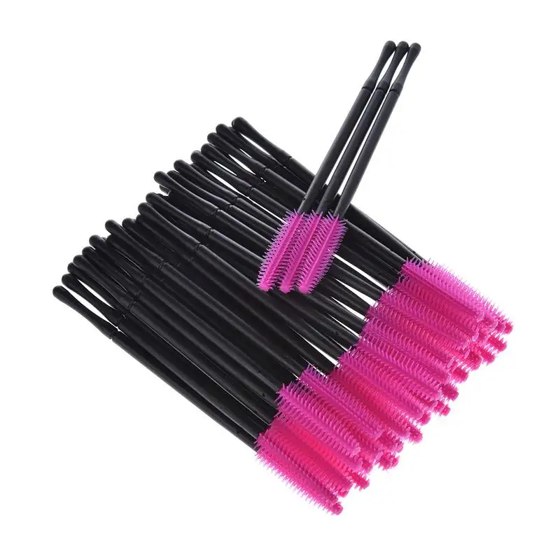 50pcs Disposable Eyelash Brushes Eyelashes Extension Tools Eyebrow Brush Mascara Wands Applicator Spoolers Eyelashes Cosmetic