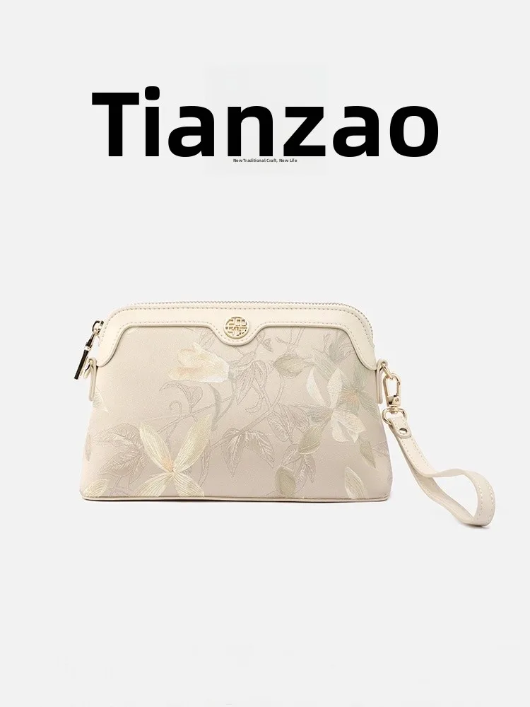 

Новая женская сумка Tianxu в китайском стиле с принтом на шелке, сумка через плечо, средний размер, для женщин среднего возраста