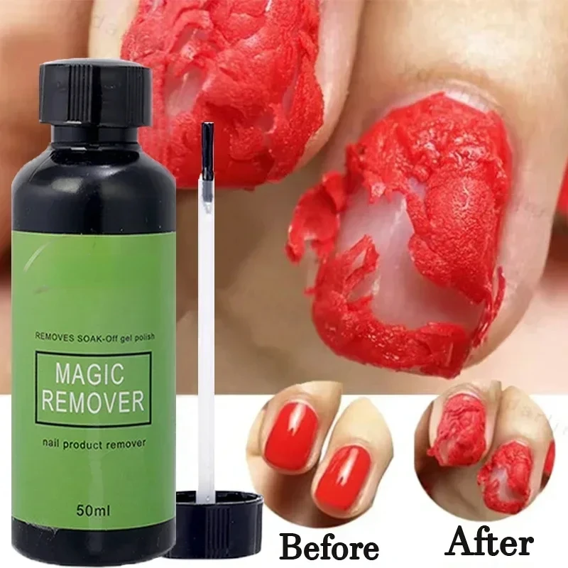 Magic Fast Remover Gel Nails Polonês Removedor Desengordurante, Não ferindo as unhas, Verniz Acrílico Semi Permanente, Polimentos de Limpeza, 3 Mins