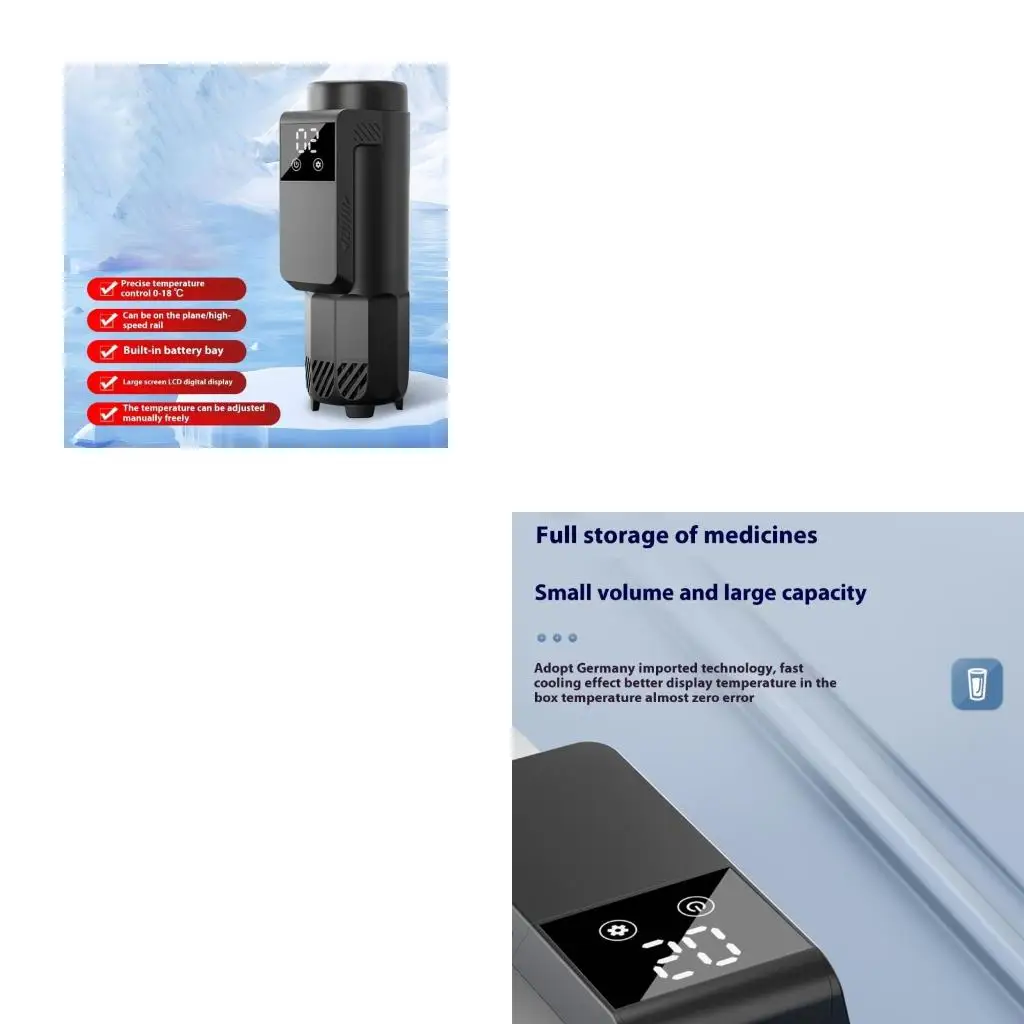 

Portable Cooling Travel Case Rechargeable for Diabetes Medication Pens