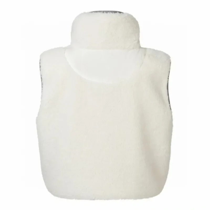 Golf new women's short sleeveless vest fleece stand-up collar shows height, slim body and warm tide