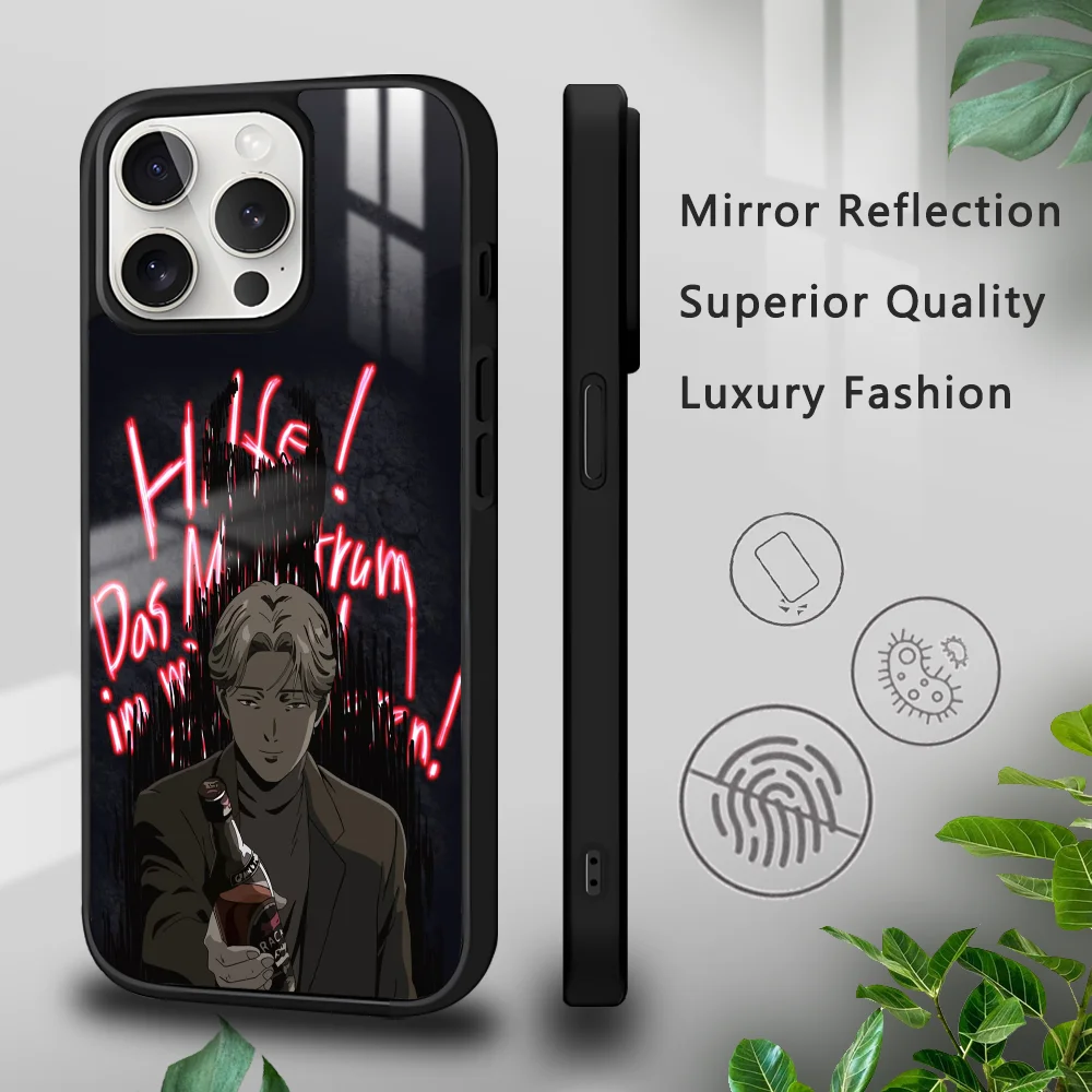 

J-Johan Liebert Phone Case For iPhone 16 15 14 13 12 11 Pro Xs Max Mini Plus Celulares Hard Funda