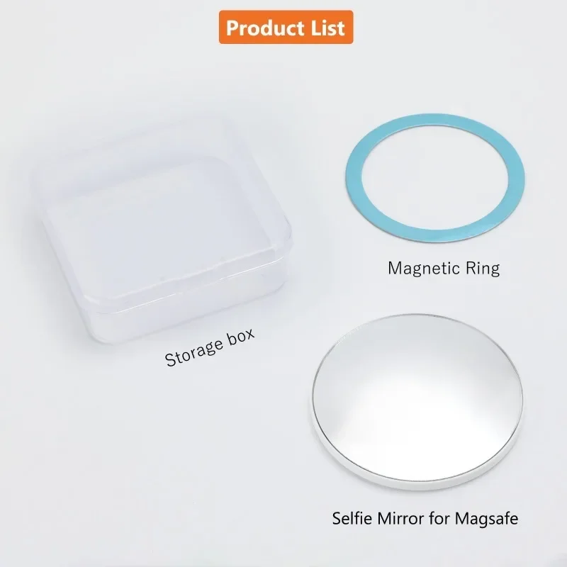 FOR MagSafe Magnetic Makeup Mirror Rear Camera Video Selfie Mirror Vlog Magnetic Convex Holder Streaming Selfie