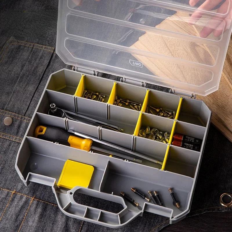 Tool Parts Box Multi-cell Screw  Plastic Storage Box with Cover Tool Storage Box Electronic Components