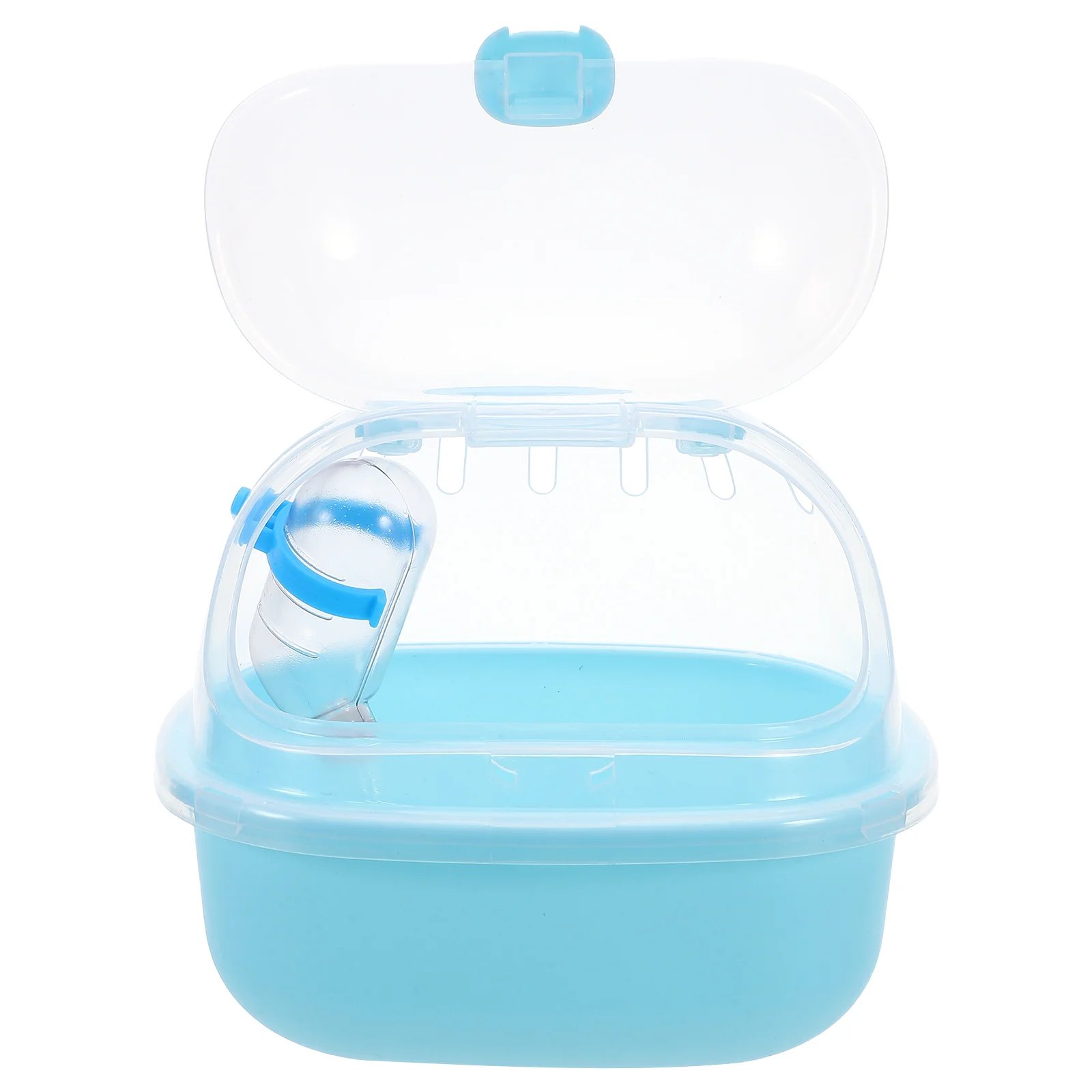 

Portable Hamster Carrier Cage with Water Bottle Transparent Small Animal Habitat Travel Cage for Guinea Pig Mouse Rabbit