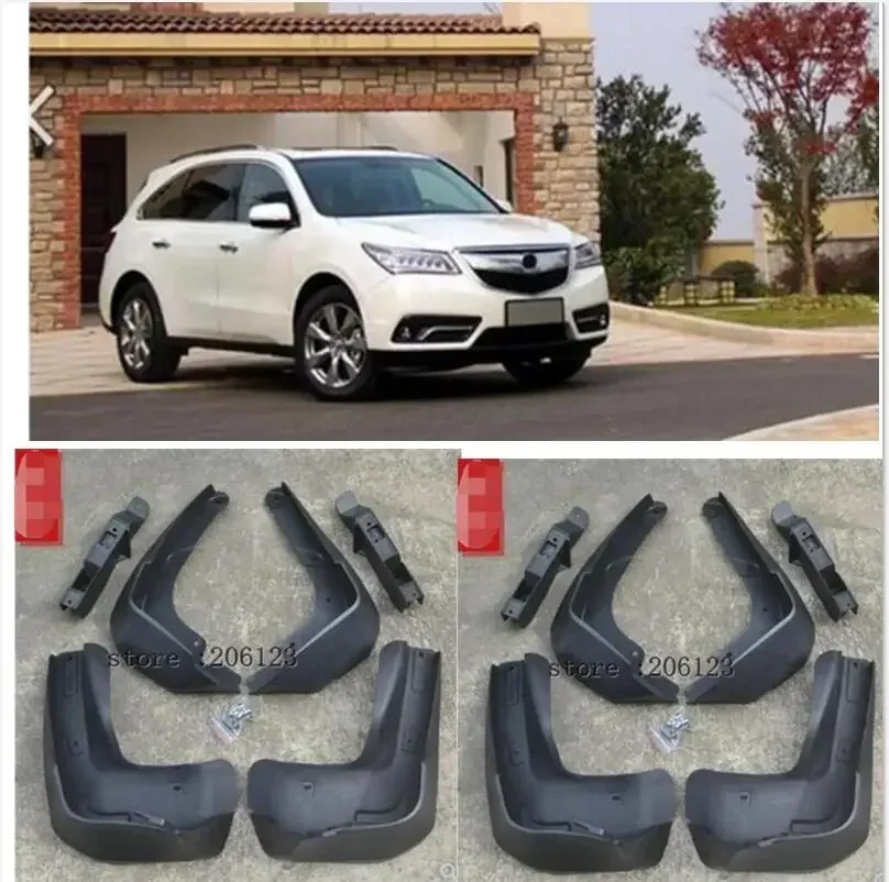 

Molded Car Mud Flaps For Acura MDX 2014 2015 2016 Mudflaps Splash Guards Mud Flap Mudguards Fender Front Rear Styling