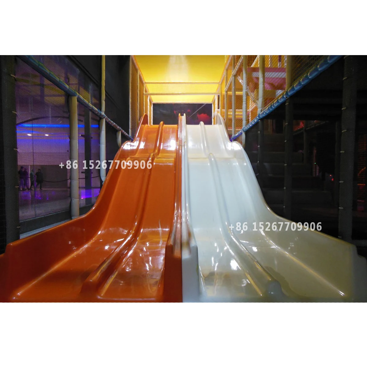 

YLWCNN Kids Indoor Playground Big FRP Slide Equipment 4 In 1 High Fun Slide Zone Playground Slide Replacement Park Accessories