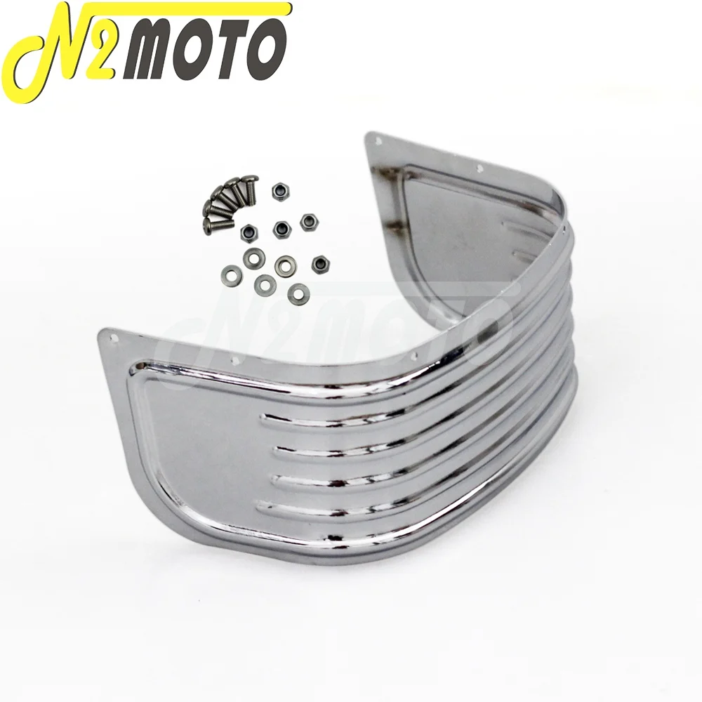 Silver Motorcycle Front Fender Trim Skirt Cover For Harley Touring Road King Electra Glide Ultra Limited Tri Glide CVO 2014-2021