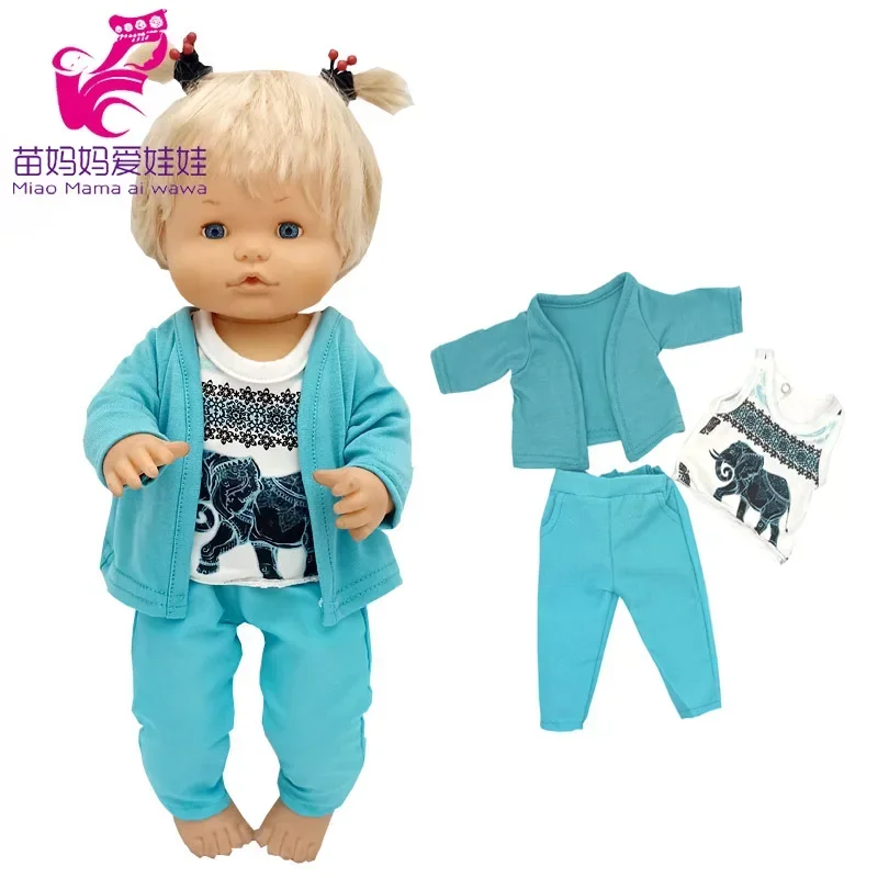 Reborn Baby Doll Clothes 35cm Pants for 38cm Nenuco Ropa Y Su Hermanita Doll Outfit