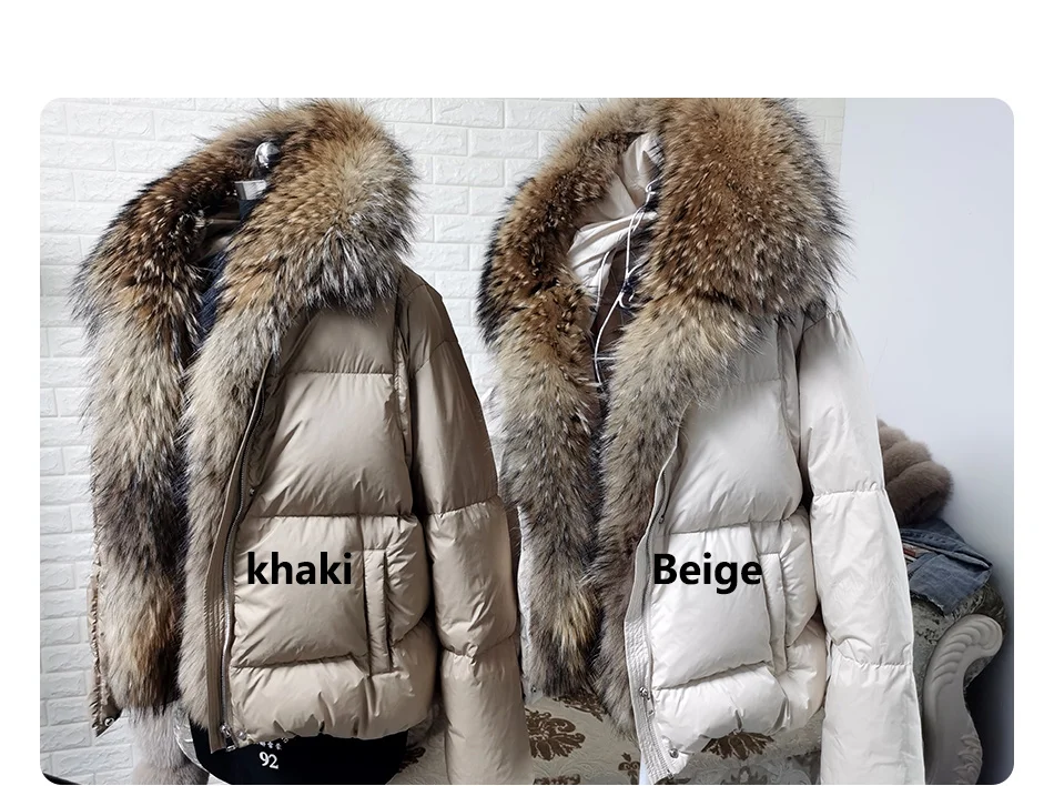 2026 MAOMAOKONG White Duck Down Jacket Winter Women