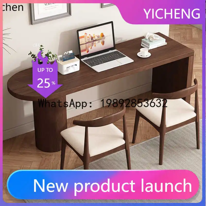 

A1 Solid Wood Desk Home Office Computer Workbench Living Room Study Table Writing Reading Table Double Hotel Homestay