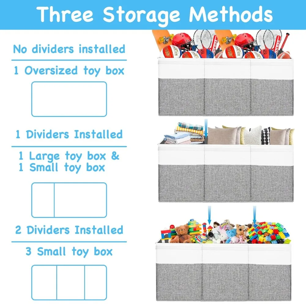 صندوق تخزين ألعاب الأطفال مع أغطية - منظم للحيوانات المحشوة والألعاب، مناسب للأطفال الصغار والرضع والفتيات والممرضات