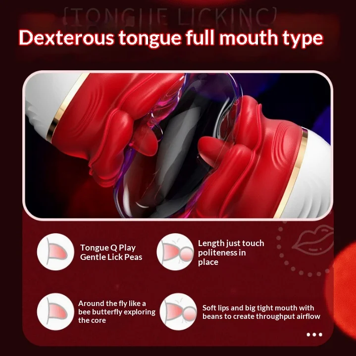 3in1 Mouth-Shaped Sucking Vibrator Nipples Anal Clit Sucker G Spot Vibrators Clitoral Stimulator Vibrator Adult Sex Toys view 4