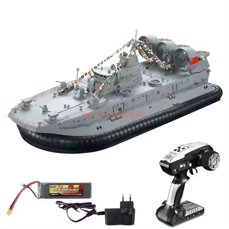 Hg-C201 1/110 Buffalo Brushless Hovercraft Navio de controle remoto Grande Navio de pouso de corrida anfíbio