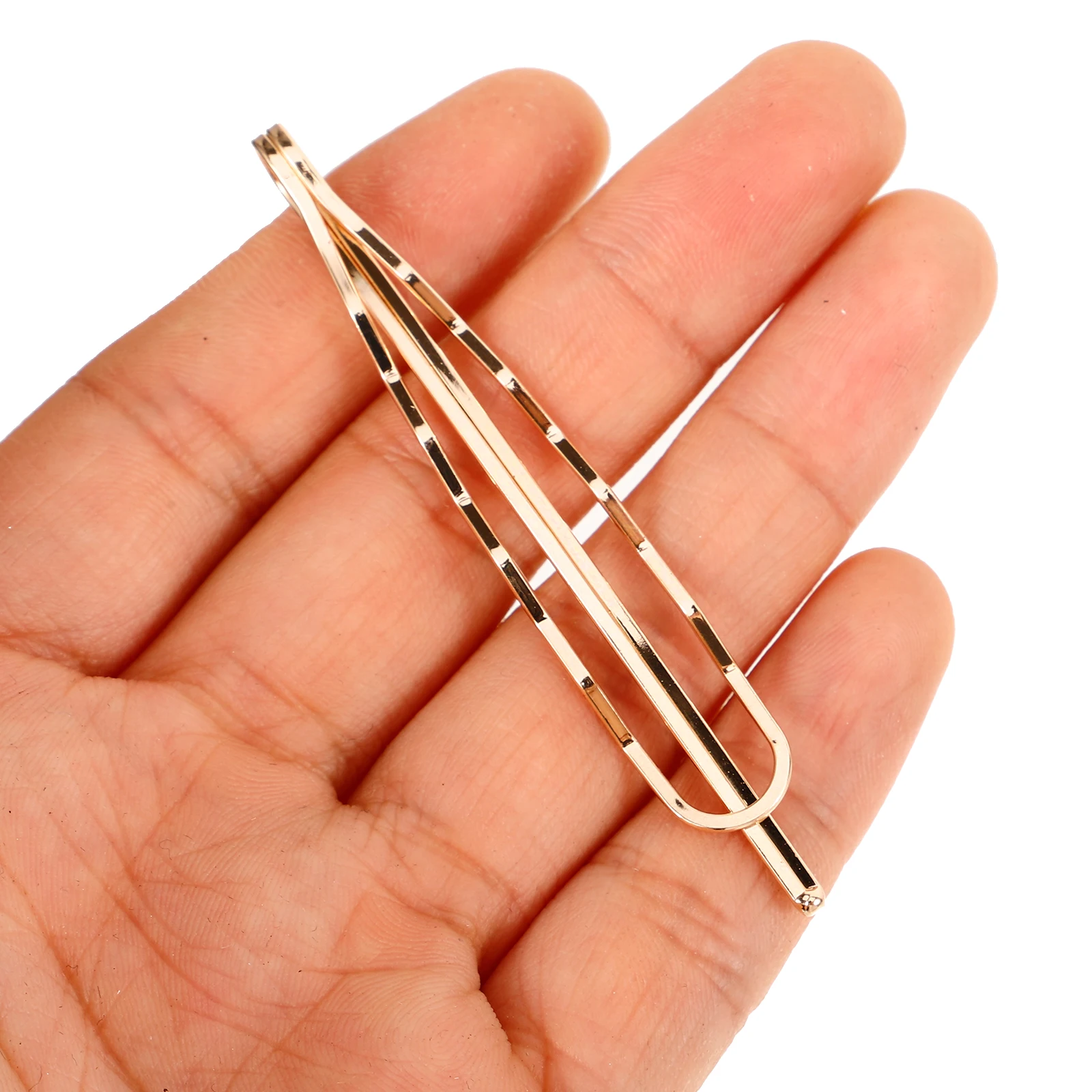 16 個の金属ヘアピンセット女性のヘアクリップ花嫁の結婚式のパーティーミニマリストボビーピンバレッタヘアアクセサリー