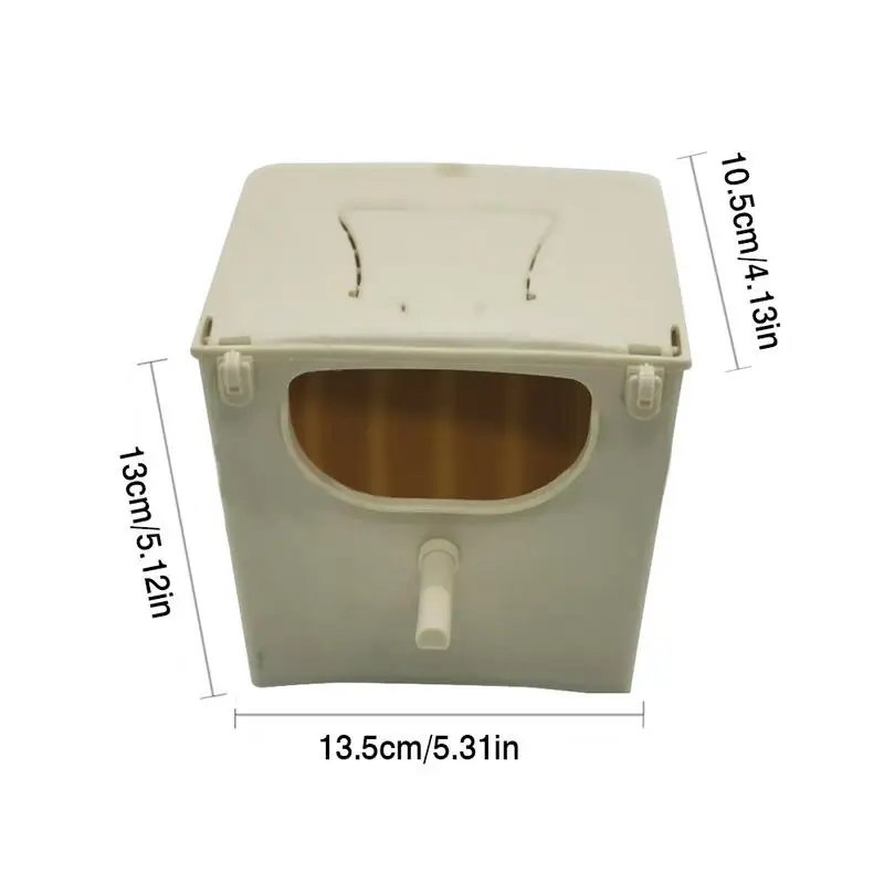 Bird Nest Box Bird Cage Mount Nesting Box Plastic Parakeet House Breeding Mating Box for Budgie Lovebirds Cockatiel Parrot