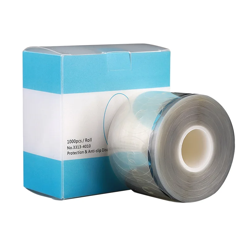 

Защитная пленка для обработки стеклянных линз, 1000 рулонов, блокирующие подушечки, лента для очков, противоскользящая наклейка на диск, прозрачная устойчивая к скольжению