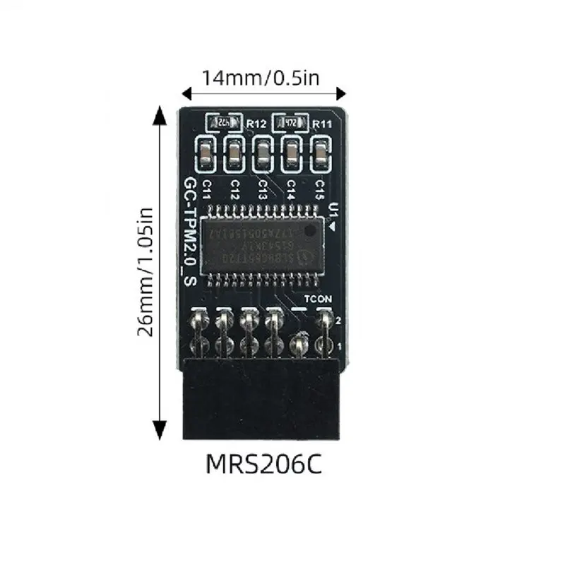 【THANKSGIVING DAY】TPM 2.0 Security Module MRS206C 12P LPC For GIGABYTE Remote Card Encryption Security Board Accessory For GIGAB