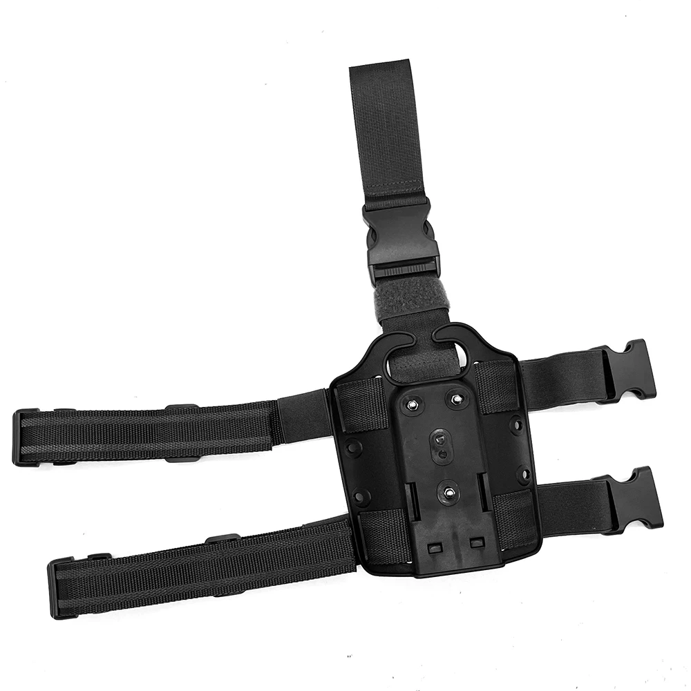 Black Airsoft Drop Leg Platform, Tactical Thigh Mount Rig Platform, Drop Leg Holster Panel, for Hunting Paintball CS Games