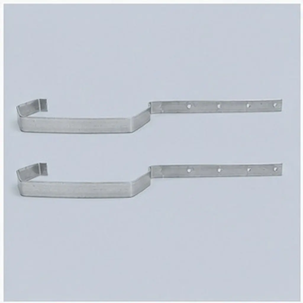 2 Pcs Heavy Duty Rain Gutter Rack Exterior Hanger Iron Holder for Bracket Support Brackets