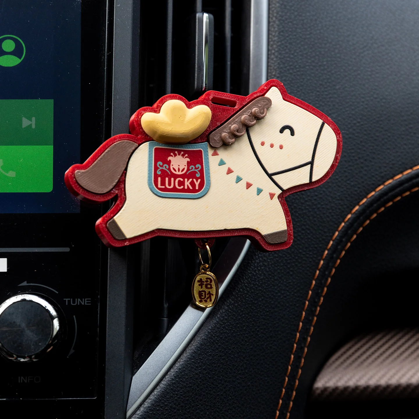 لطيف الحصان الصغير الروائح الناشر سحر ديكور سيارة تنفيس الهواء كليب للوحة قيادة السيارة السنة الجديدة عطلة هدية اكسسوارات السيارات