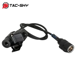 AN/PRC 148 152 Walkie Talkie Dummy Model PTT Adapter 6 Pin Black Head U94 PTT Compatible TAC-SKY /Z-TAC /Z-tactical Headset
