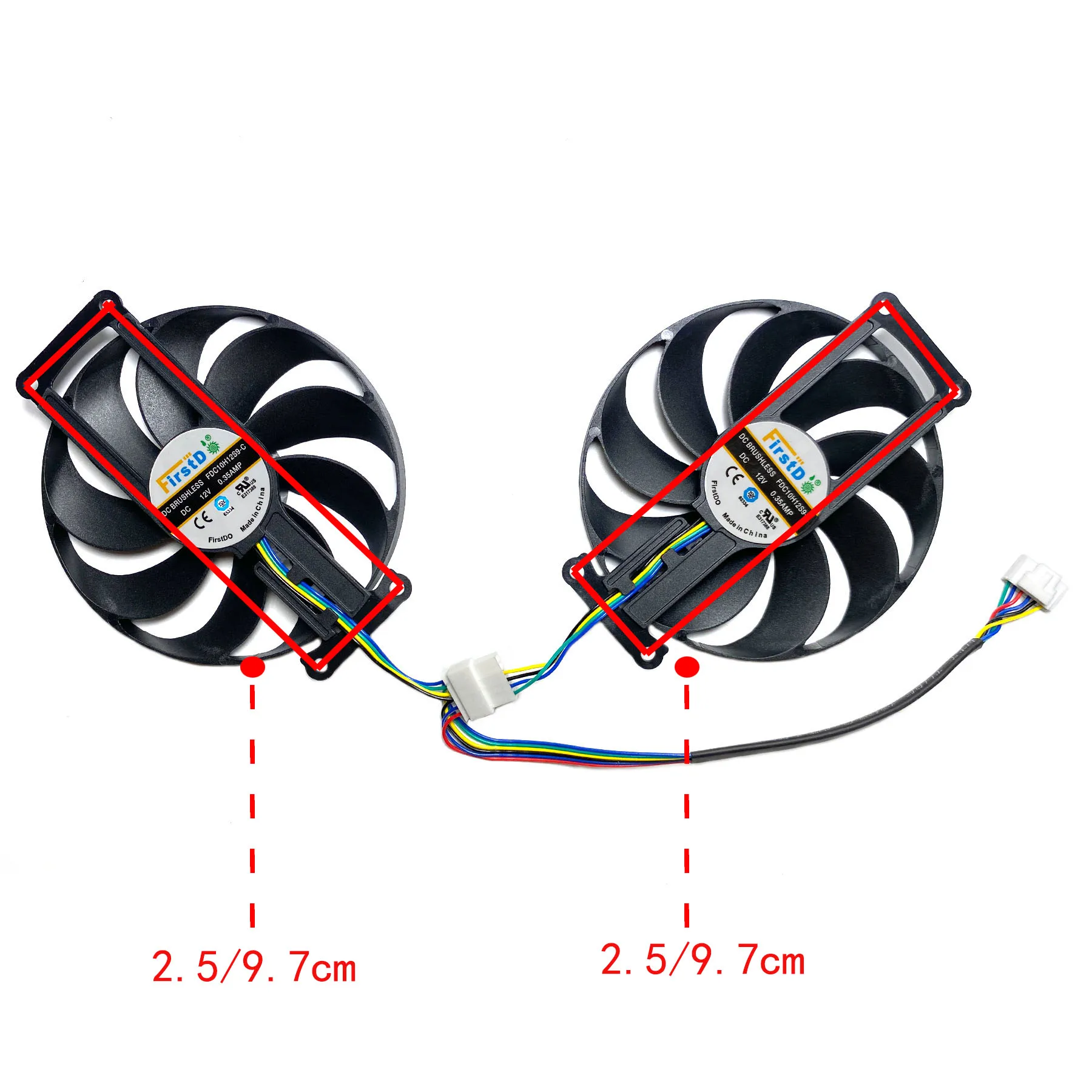 New For ASUS Nvidia CMP 30HX 40HX GDDR6 Graphics card OC Graphics Card Replacement Fan