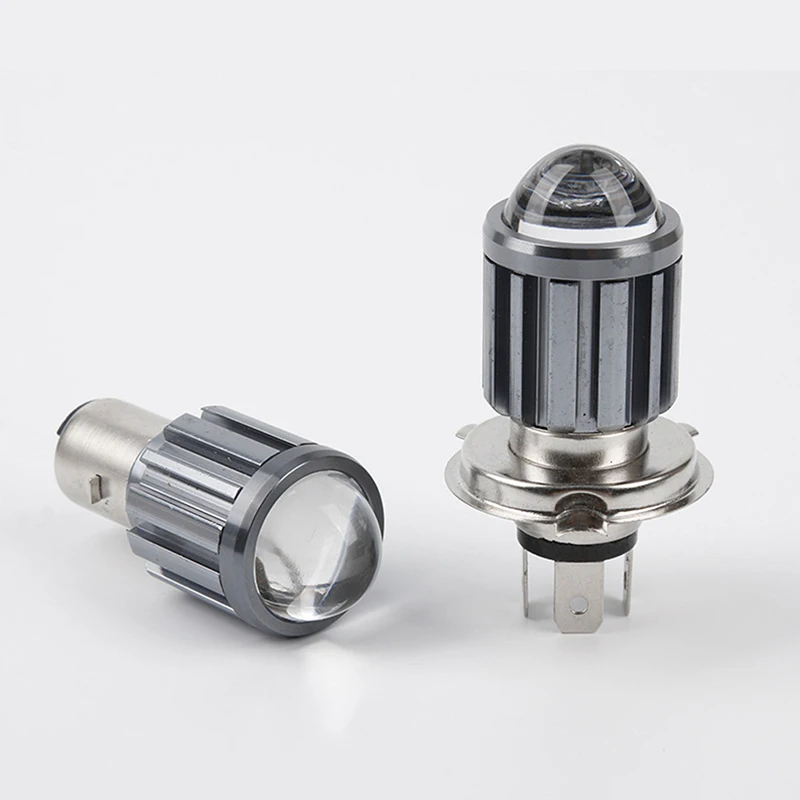 Motorcycle Headlight H4 BA20D LED MOTO Fisheye Lens P15D-25-1 White Yellow Bulb 9-85V 15W Fog Lamp For Motorbike Electric Light image 3