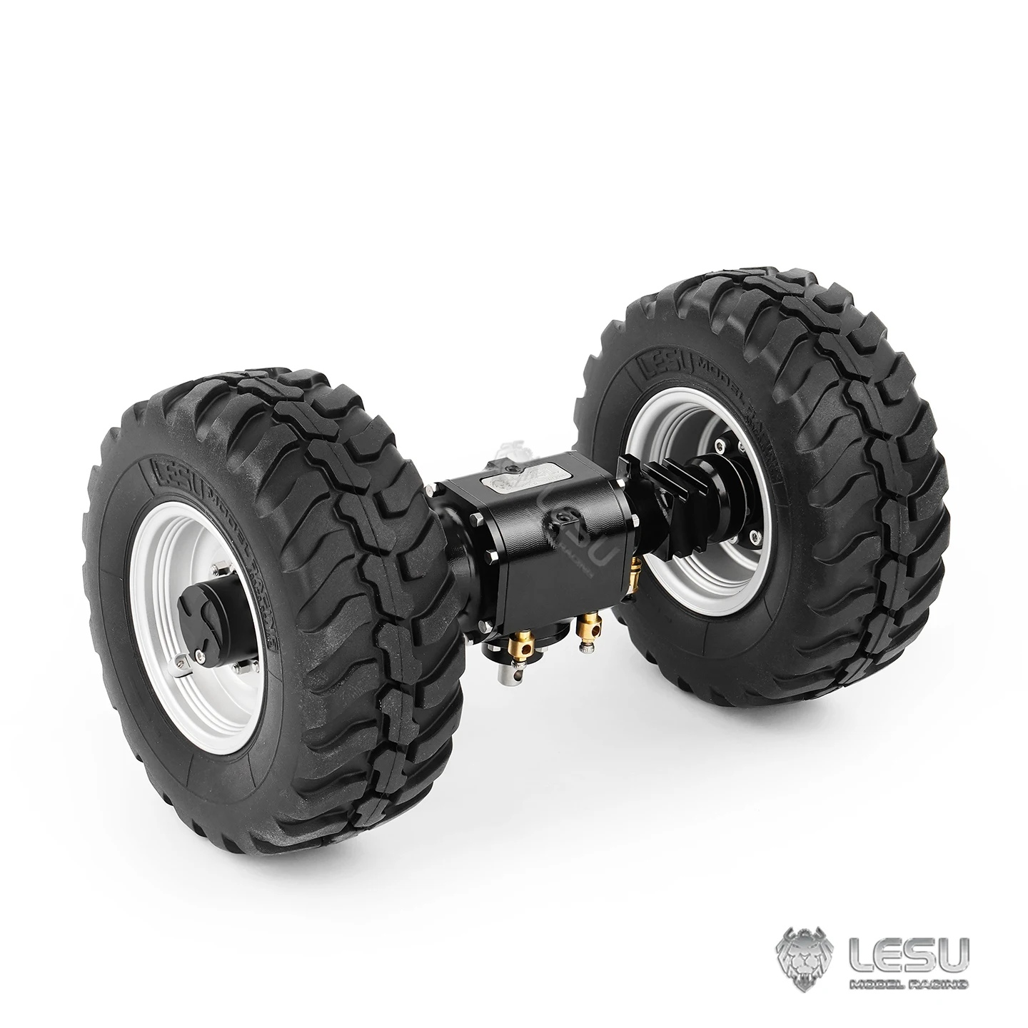LESU 1/14 Axle Suitable for WA100M-8 Loader with Differential Lock Front Axle and Rear Axle Gear Ratio 1:3 RC RD-2039