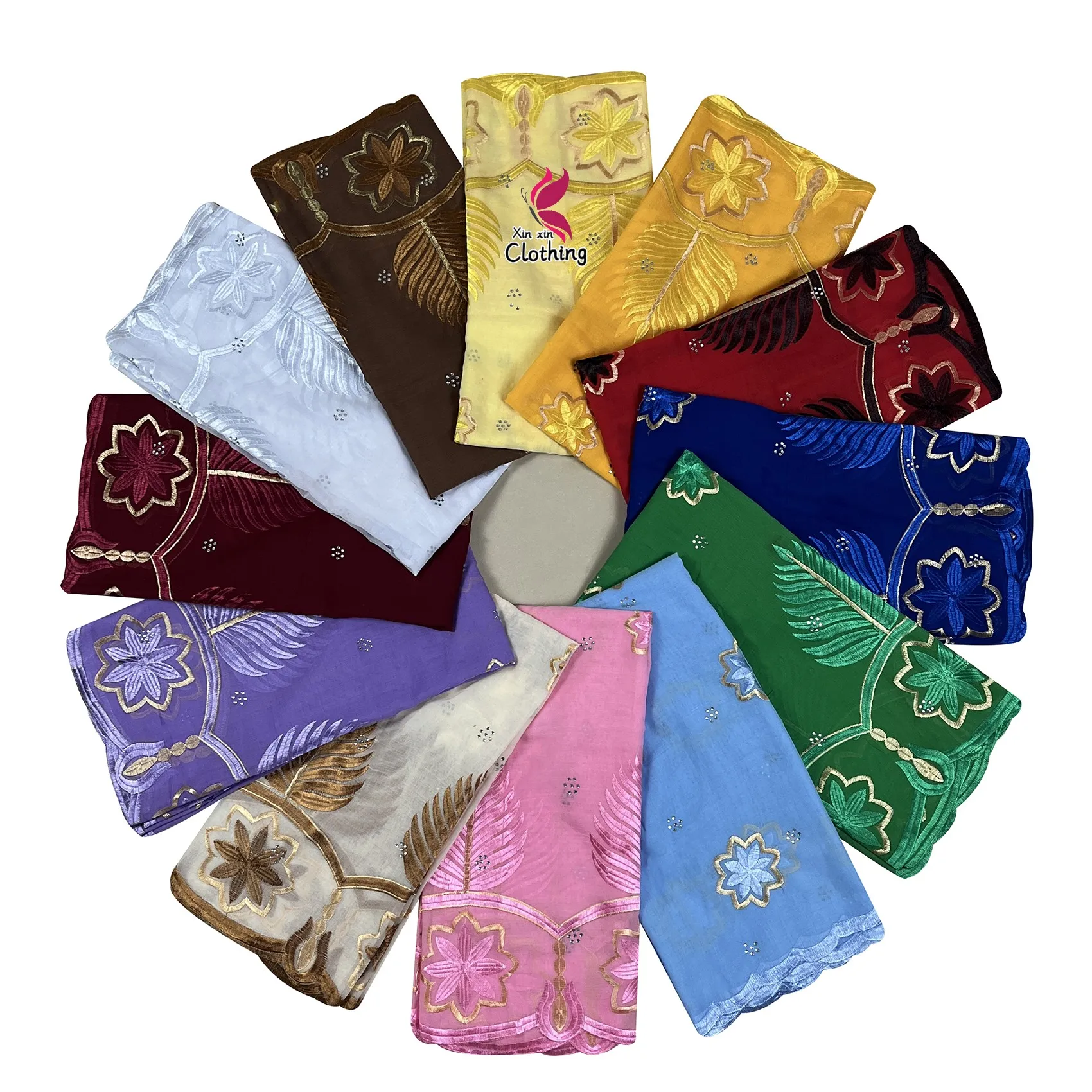 African Women Scarf Ramadan Prayer Shawl Cotton Embroider Hijabs Dubai Lady Headscarf Islam Turkey Shawl For Women 190*100 cm