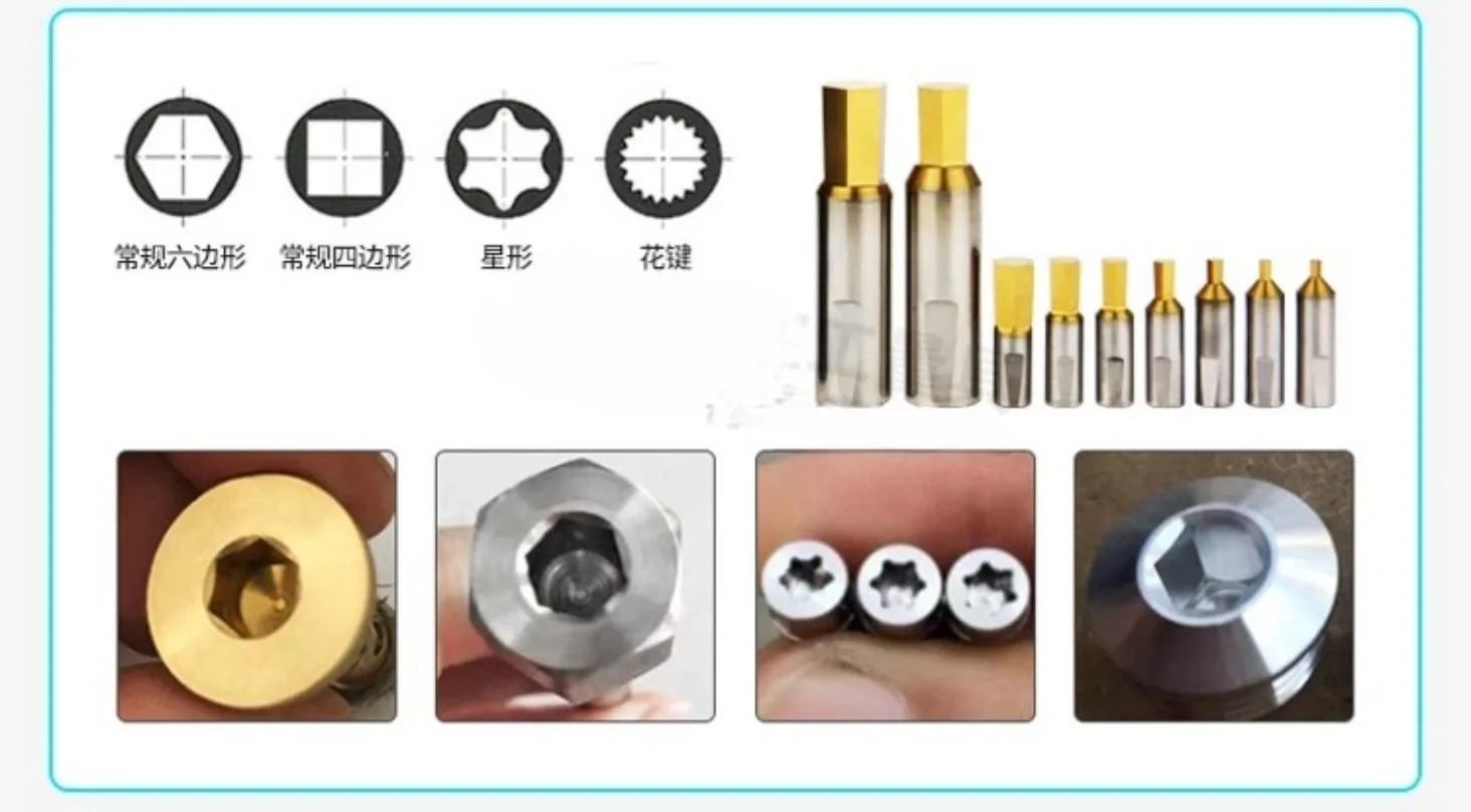 1 قطعة CT08/CT16 الروتاري HSS-Tin/HSS-TiCN أداة التطرق الدوارة اللكم القاطع مسدس داخلي للنحاس/الألومنيوم/الفولاذ المقاوم للصدأ #3