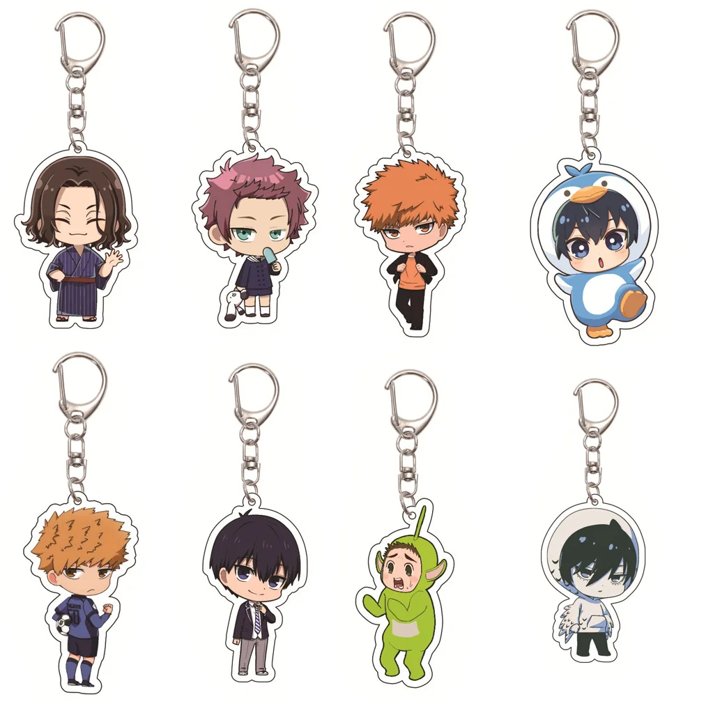 Llavero de Anime Blue Lock de 55 mm, Isagi Yoichi, Bachira Meguru, Kunigami Rensuke, Chigiri Hyōma, Itoshi Rin, Regalos de Navidad
