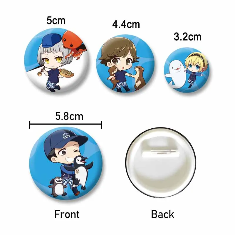 Game Characters Enamel Pins Custom Persona 3 Round Brooch Lapel Badges Clothes Bag Hat Jewelry Accessories Gift for Kids Friends