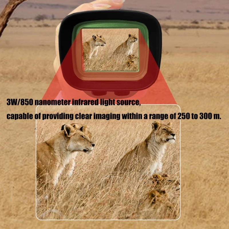 رؤية ليلية بالأشعة تحت الحمراء مسجلات فيديو أحادية العين تلسكوب للسفر لتصوير الحياة البرية ومشاهدة الطيور في الهواء الطلق 24BD