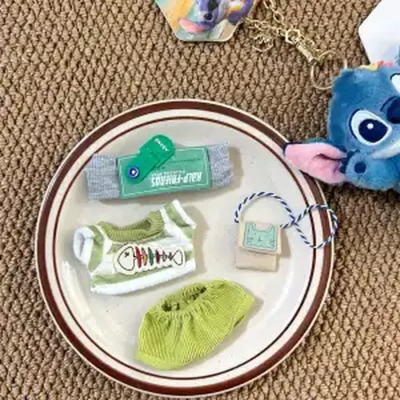 リロ&スティッチ 11cmドール服セット トレンドアクセサリーギフト - スティッチ 立ち/座り人形コスチューム おもちゃ フィギュア アニメ派生品